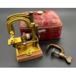 Antique 'The Tabitha' Miniature sewing machine with clamp. Comes with a box. [Will post]
