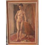 James T Ferguson [1923 2013] Nude Oil, Frame 82 x 57cm Please Note We Will Not Post This Item