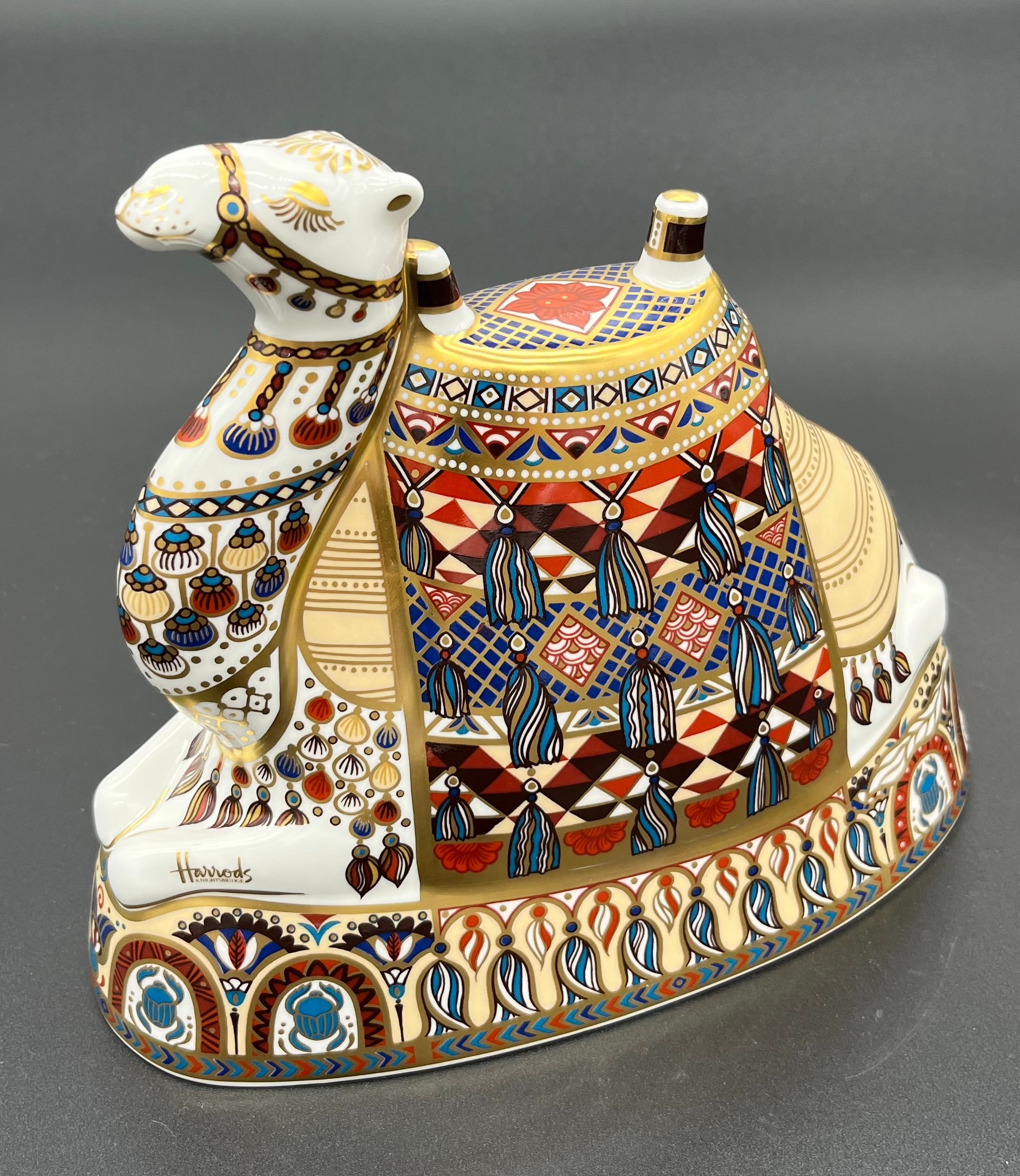 Royal Crown Derby paperweight 'Camel' an exclusive signature edition for Harrods Knightsbridge
