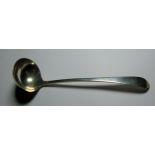 A Scottish provincial cream ladle, James Gordon, Aberdeen, three marks, IG, Zodiac sign Leo, ABD,