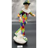 Royal Doulton Harlequin H.N. 2737 Figurine. Modelled by Douglas Tootle. [31.5cm high] [Will not
