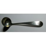 A Scottish provincial small ladle, John Keith Banff, four marks H, plant, IK, B, , engraved initial,