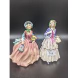 Two Royal Doulton figurines; 'Honey' [HN1909], 'Clemency' [HN1638]