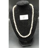 A freshwater pearl necklace