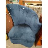 Coletta French style curved back occasional bedroom chair.