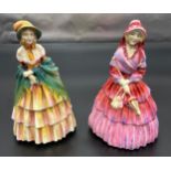 Two Royal Doulton Lady Figurines, A Victorian Lady HN1529- Potted by Doulton & Co & Lady Clare