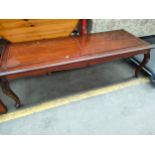 Rose wood style long coffee table .