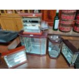 Selection of miniature display cabinets