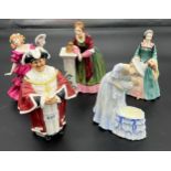 Five various Royal Doulton Figurines, The Mayor HN 2280, Mother & Child HN 3235, Janice HN2022,