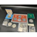 Selection of coins to include isle of man Olympic games 1980 set etc [Will post]