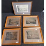 A lot of coloured engravings depicting various shooting scenes [Largest 45x56cm]
