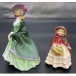 Two Royal Doulton Lady Figurines, Granny's Shawl RdNo. 794188 & The Paisley Shawl RdNo. 733120-