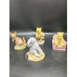 Collection of winnie the pooh figures includes pooh etc. Af.