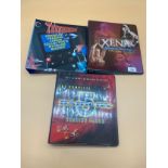 Three various TV Show binders and card sets includes Xena warrior princess card set, The complete