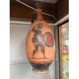 A Greek Terracotta Vessel Standing 18 inches Tall.