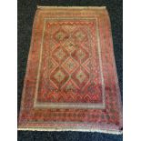 Antique handmade kilm rug, comes with certificate of authenticity [194x121cm]