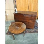 Art Deco style Drop- end Table together with Circular side table.