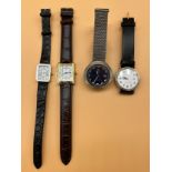 Vintage 1970's Tissot Swiss Sideral Automatic watch working, Lorus watch and two quartz watches. [