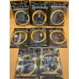 A Collection of eight Toy Vault 'Middle Earth Toys' The Lord of the Rings figures boxed. Includes