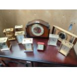 Collection of carriage clocks etc.