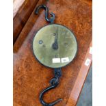 Set of antique large salter scales.