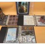 Collection of three Spiderman binders containing signed photos and collector's cards, includes two