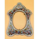 Antique Millefiori photo frame. [24x18cm] [As found in areas- see images]