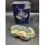 Royal crown Derby Cromer Crab signed by Tien with box .12 cm in length by 4 cm in height .