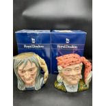 Royal doulton character jug of the year The Fortune Teller D 6874 together with Royal doulton The