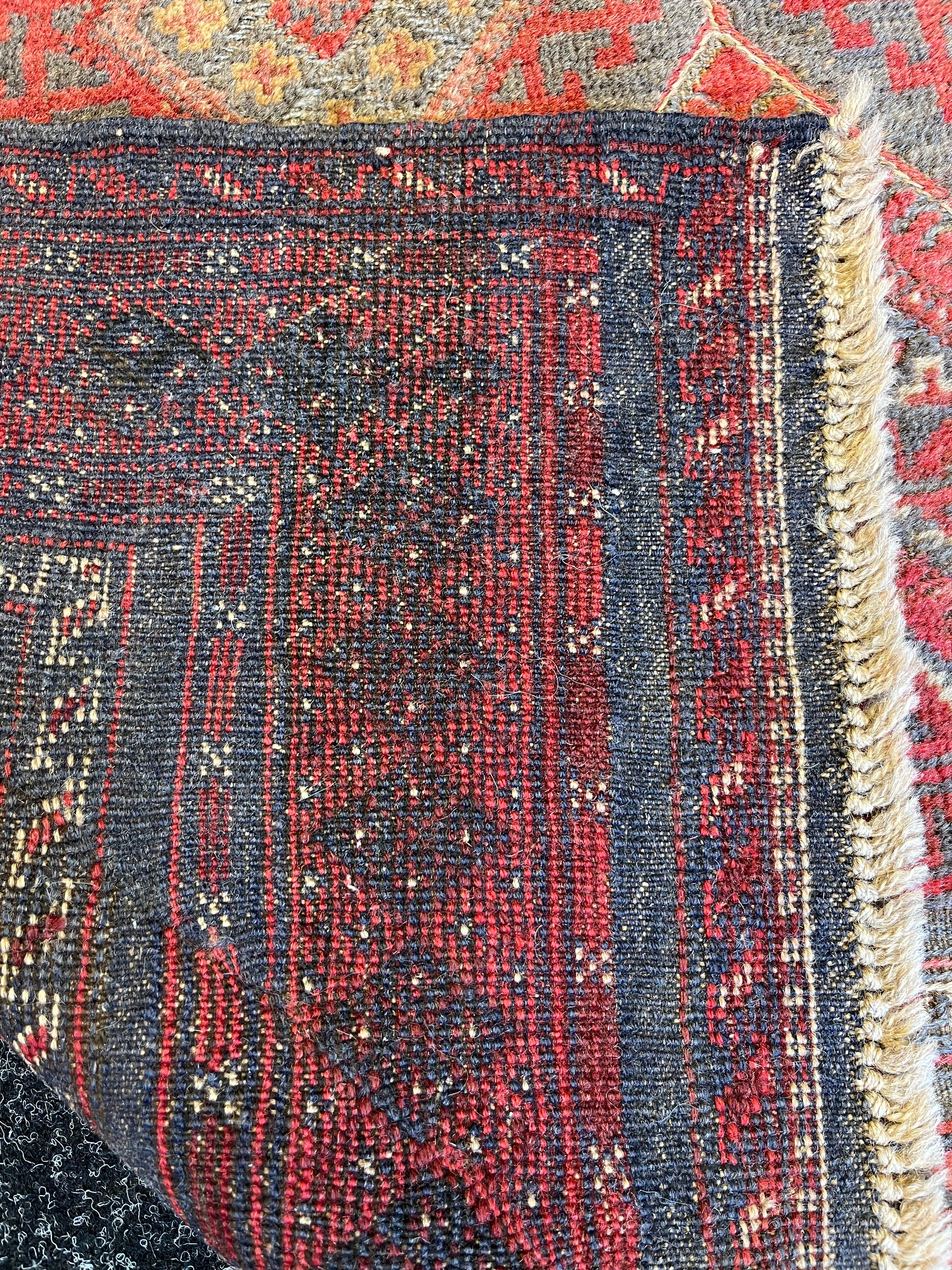 Antique handmade kilm rug, comes with certificate of authenticity [194x121cm] - Image 2 of 7