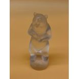 Lalique France standing bear sculpture [7.5cm high]
