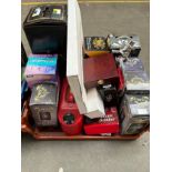 Crate of Hookah pipes & Box of vintage games etc