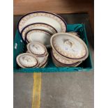 Large Victorian Royal Worcester vitreous dinner ware.