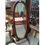 Large Cheval freestanding Mirror.