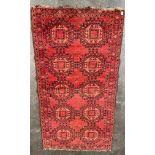 Antique/ vintage woven Indian rug. [212x116cm]