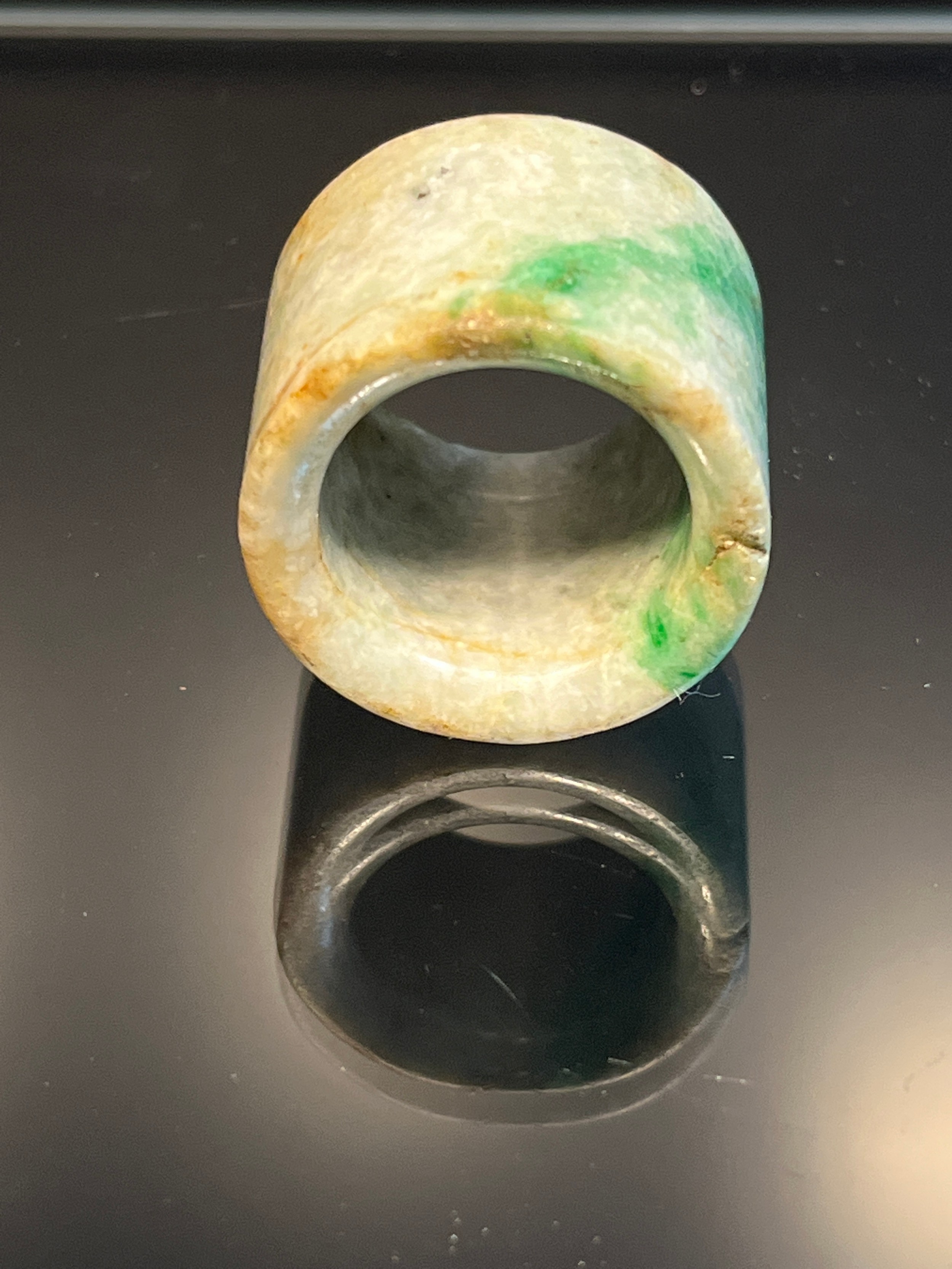 Antique 19th century Chinese Jade Archers ring. - Image 3 of 3