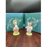 Beswick Beatrix Potter figures Jemima puddle duck & Tommy kitten . With boxes .