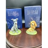 Royal doulton Disney showcase figures Lady & The Tramp figures with boxes .