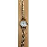9ct gold ladies Rotary cocktail watch with 9ct gold bracelet. 17 jewels Incabloc. [Working] [