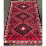 Out of the Nomads Tent- Large Hand Woven Luri Iranian rug. [258x165cm] [Signs of wear]