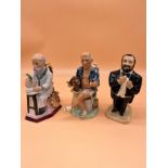 Three Kevin Francis Figures/ jugs. Includes 'Pavarotti' Ltd Ed 14/250, 'Picasso' Ltd Ed 15/350 & '