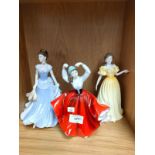 Four Royal Doulton Lady figurines