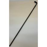 Antique gold club walking stick. [93cm in length]