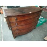 Victorian 4 drawer chest . As found needs attention.