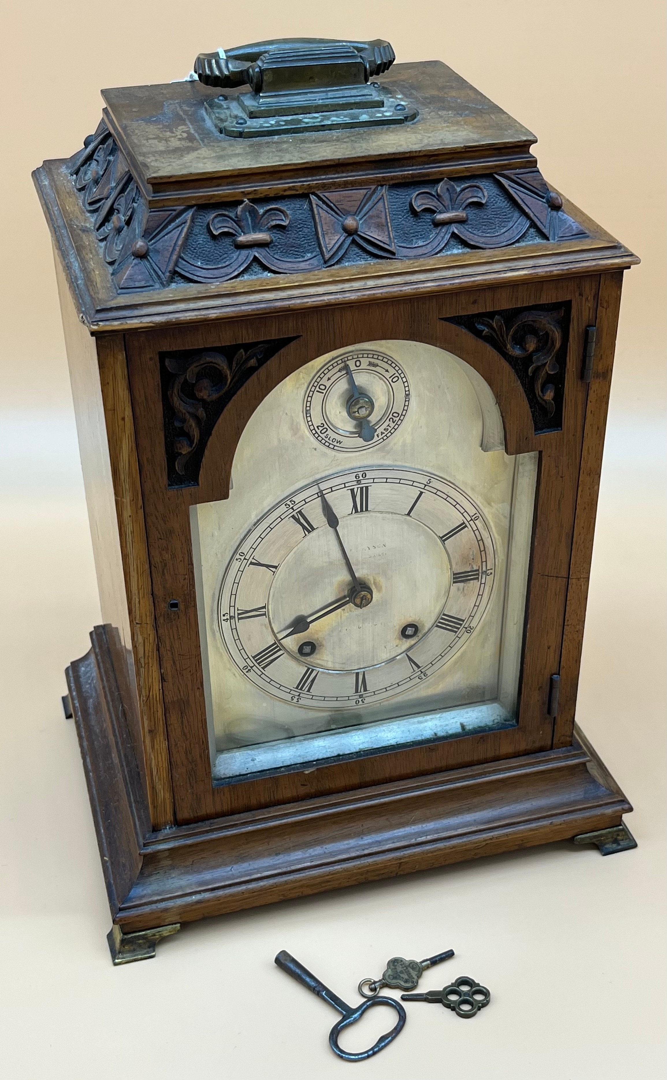 Antique Bracket Clock, John Bryson- Edinburgh. [Comes with keys] [Non-runner] [Back door doesn't