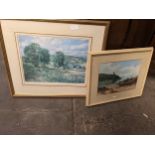 Framed McIntosh Patrick print, signed, together with one other