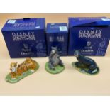 Three Disney Showcase Collection Royal Doulton, The Jungle Book figures. 'Bagheera, Baloo & Shere