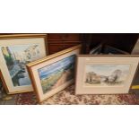 Lot of three framed prints, two limited edition and signed