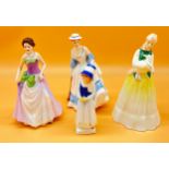 Four various Royal Doulton Figures, Jessica HN3850, Lucy HN2863, Springtime HN3033 & Summertime HN