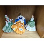 Four Royal Doulton Lady figurines